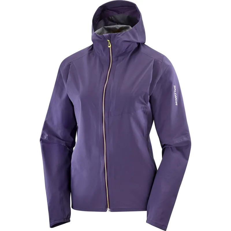 Salomon Bonatti Trail Women's Waterproof Running Jacket in Nightshade