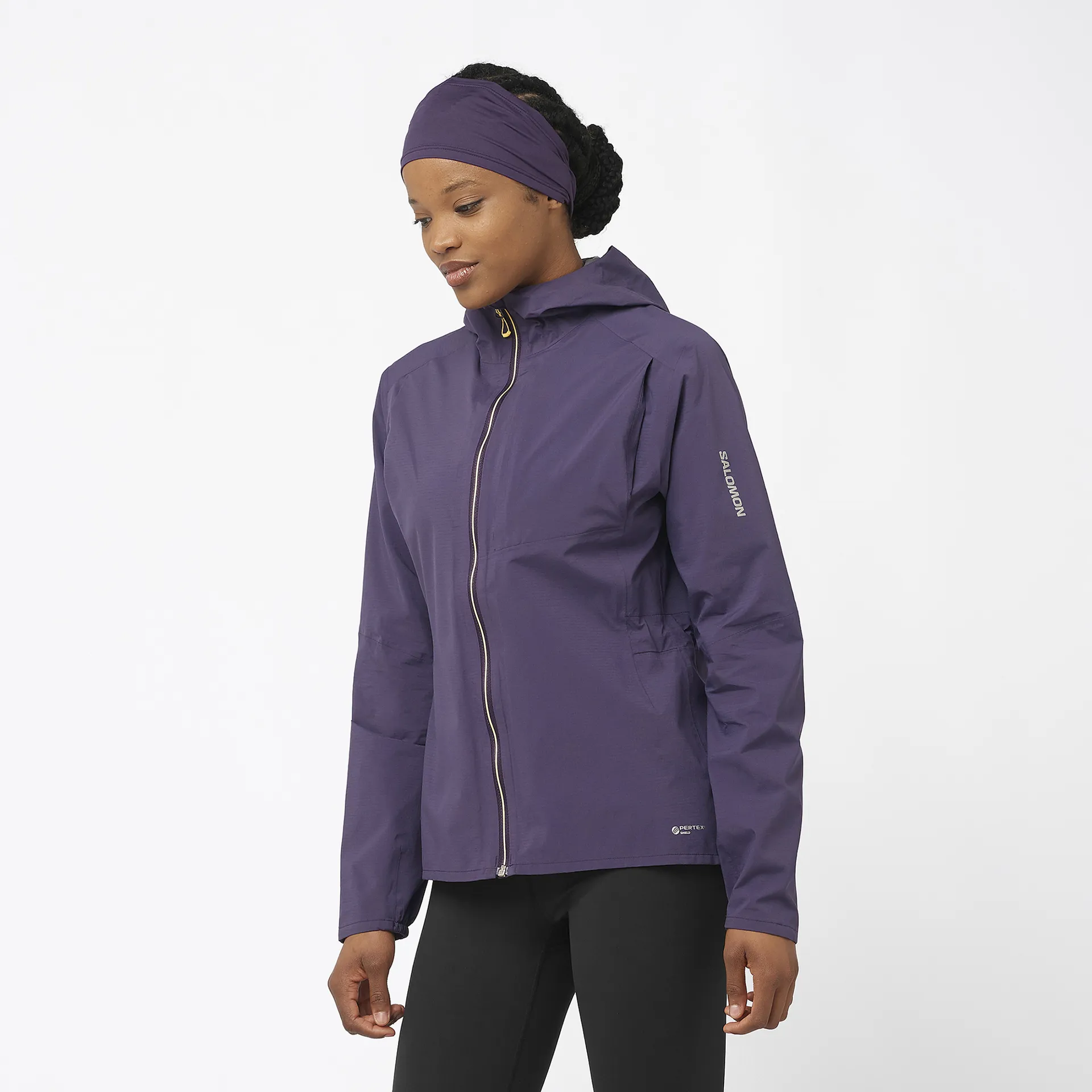 Salomon Bonatti Trail Jacket Waterproof Running Womens Nightshade