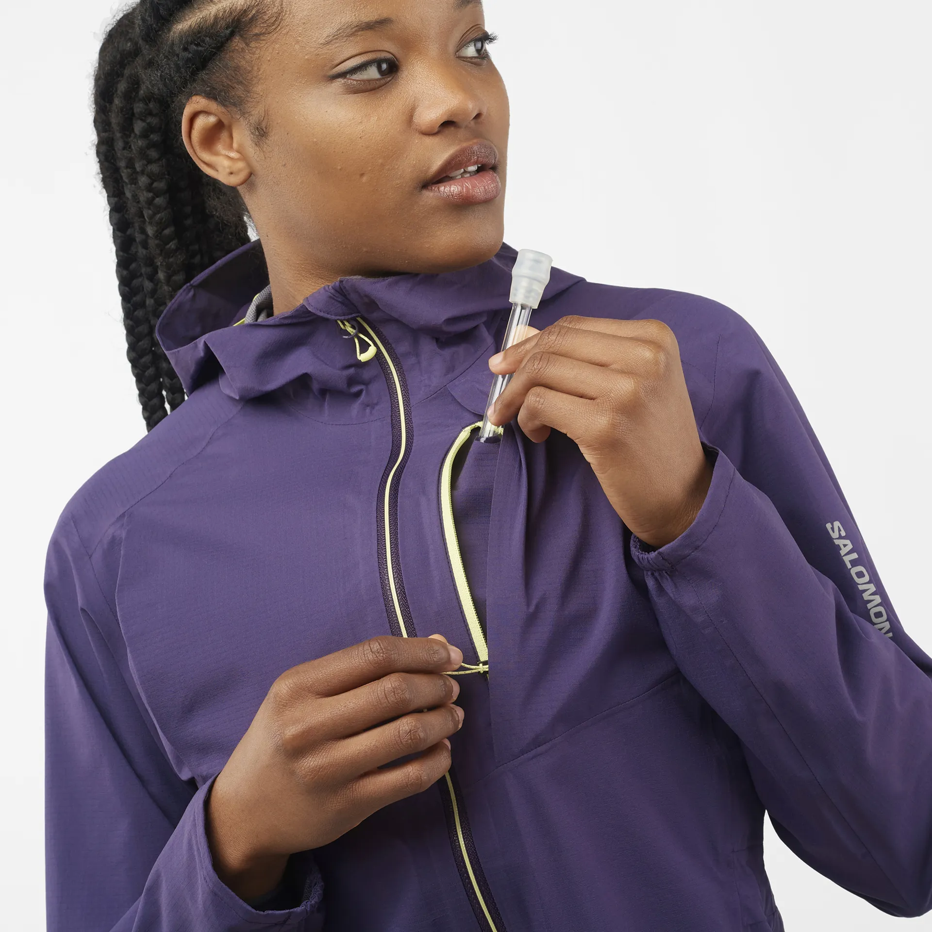 Salomon Bonatti Trail Jacket Waterproof Running Womens Nightshade