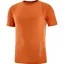 Salomon Sense Aero SS Tee Men's Running T-Shirt in Burnt Orange