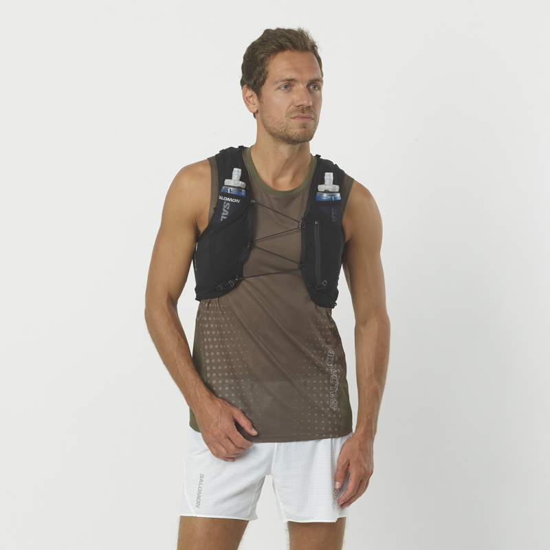 Salomon ADV Skin 5 Set Unisex Running Vest in Black/Ebony-5