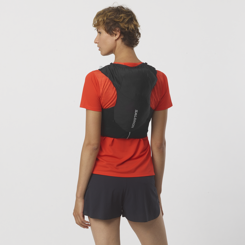 Salomon ADV Skin 5 Set Unisex Running Vest in Black/Ebony-4