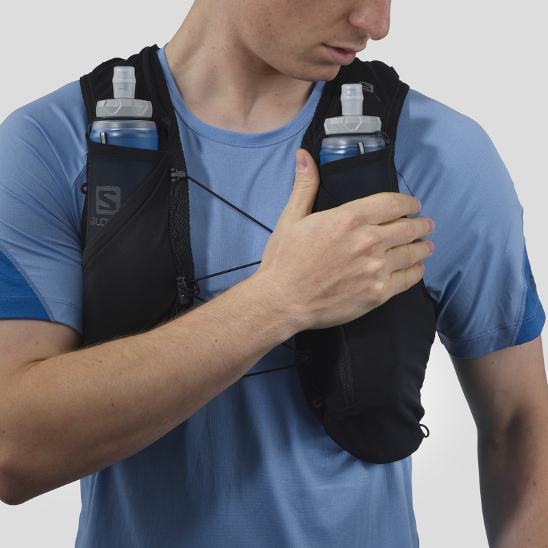 Salomon ADV Skin 5 Set Unisex Running Vest in Black/Ebony-7