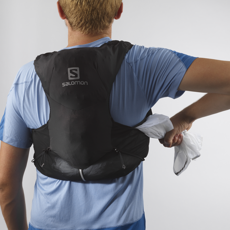 Salomon ADV Skin 5 Set Unisex Running Vest in Black/Ebony-6