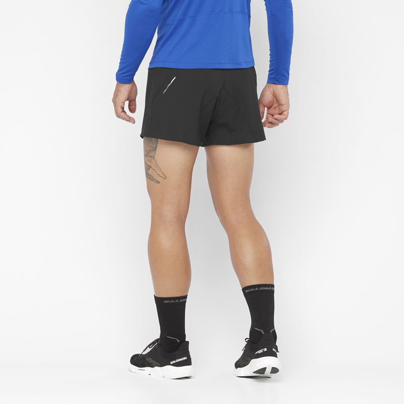 Salomon Cross 3-inch Men's Running Short in Deep Black-2