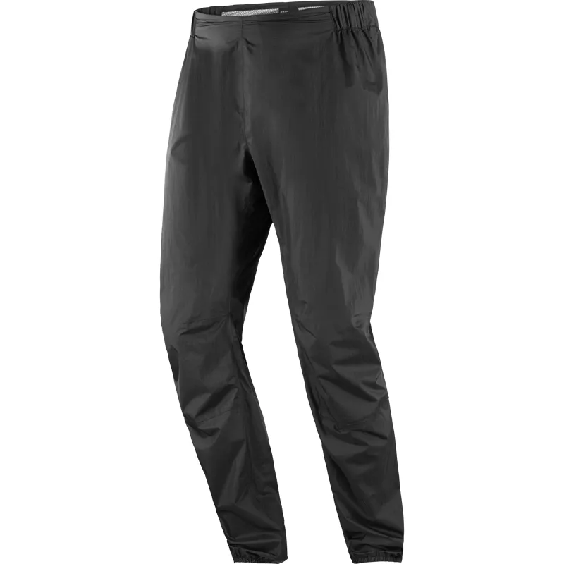 Salomon Bonatti WP Pant Unisex Waterproof Running Trouser in Deep Black