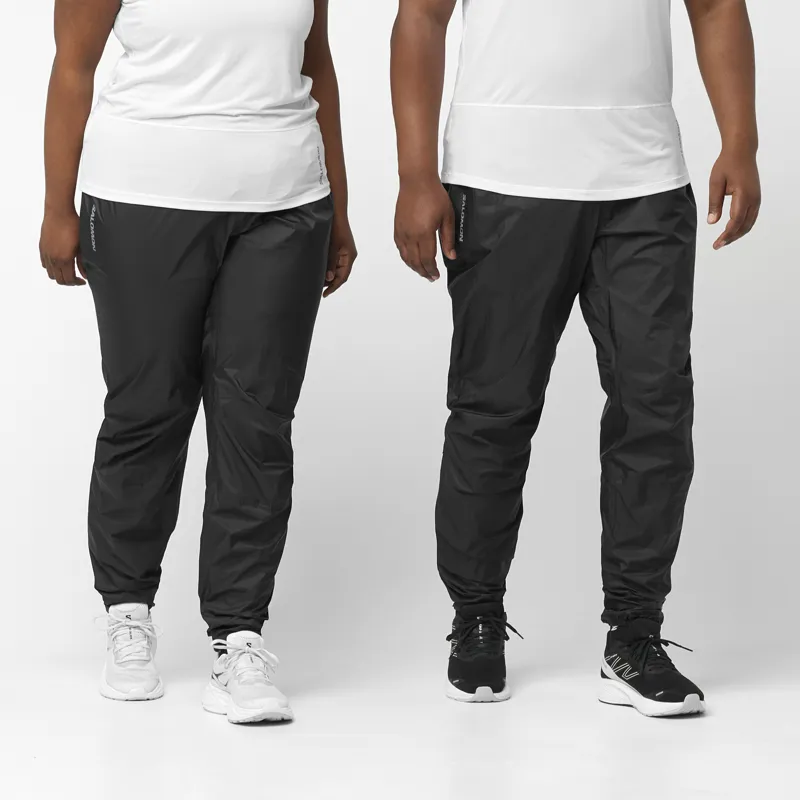 Salomon Bonatti WP Pant Unisex Waterproof Running Trouser in Deep Black-5