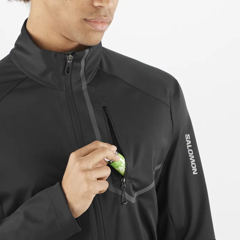 Salomon GORE-TEX Infinium Windstopper Pro Men's Jacket in Deep Black-3