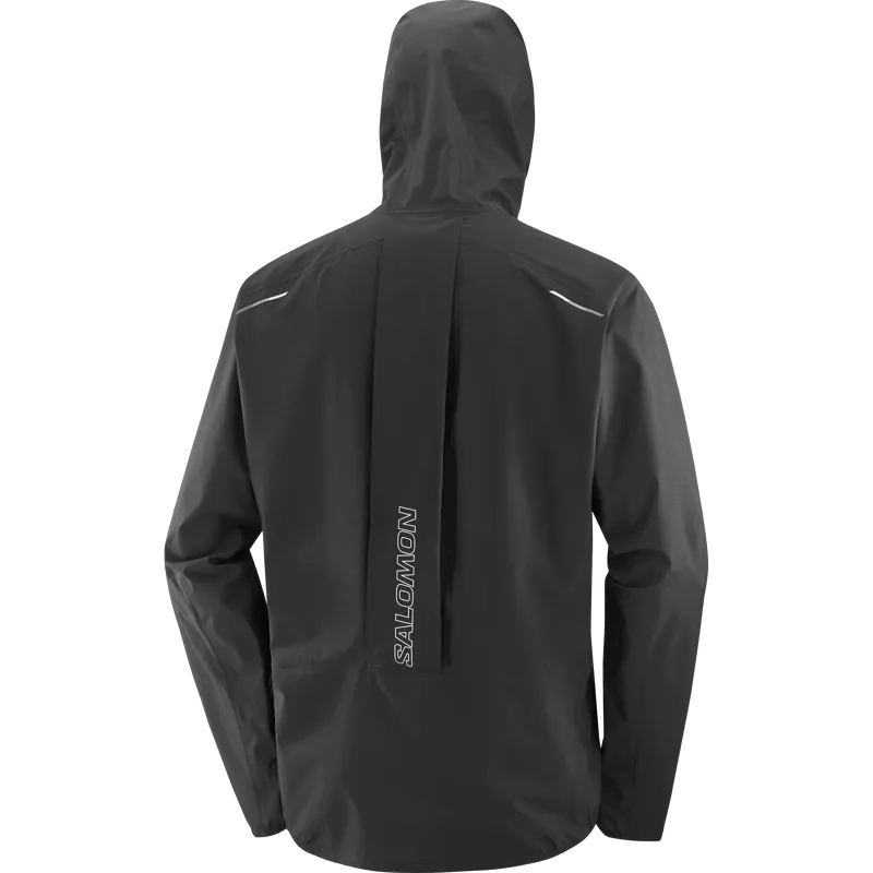 Salomon Bonatti Trail Men's Waterproof Running Jacket in Deep Black-1