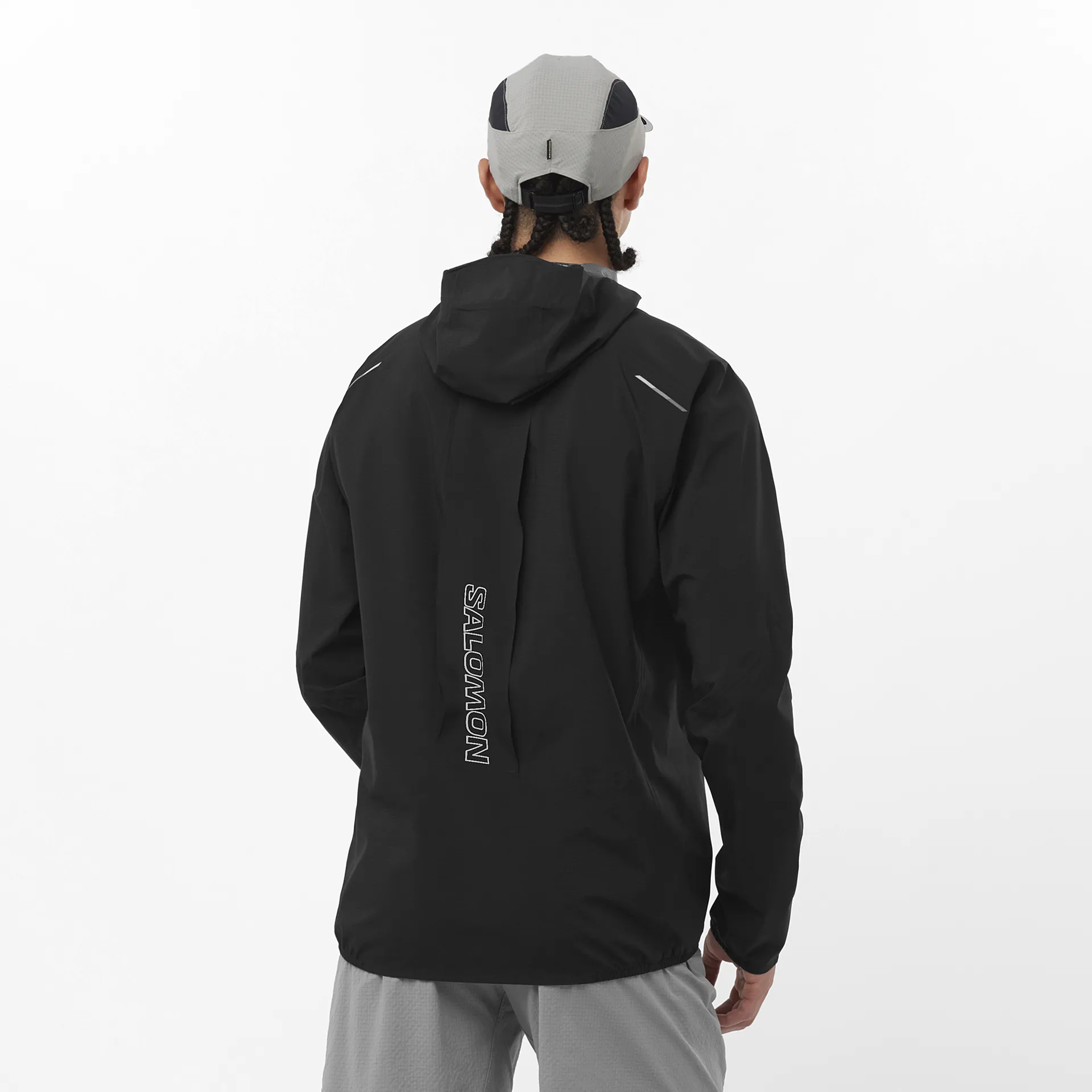 BONATTI TRAIL JACKET （メンズ）DEEP BLACK L Salomon Bonatti Trail Jkt M Deep Black Trail running jackets