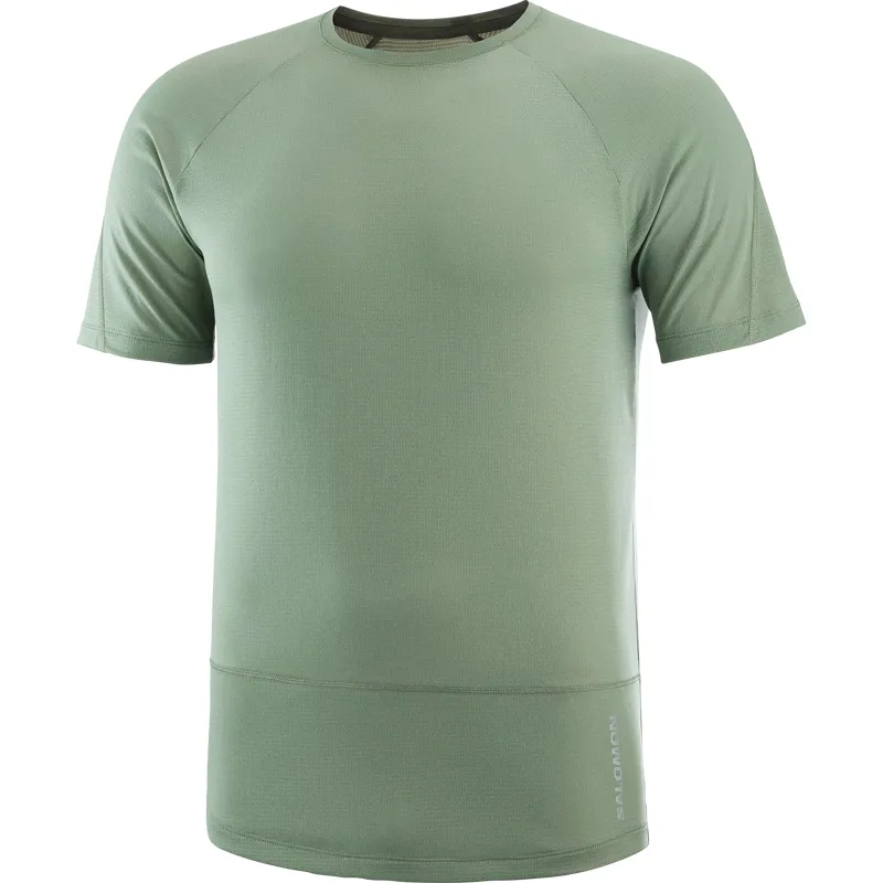 Salomon Cross Run SS Men's Running T-Shirt in Laurel Wreath