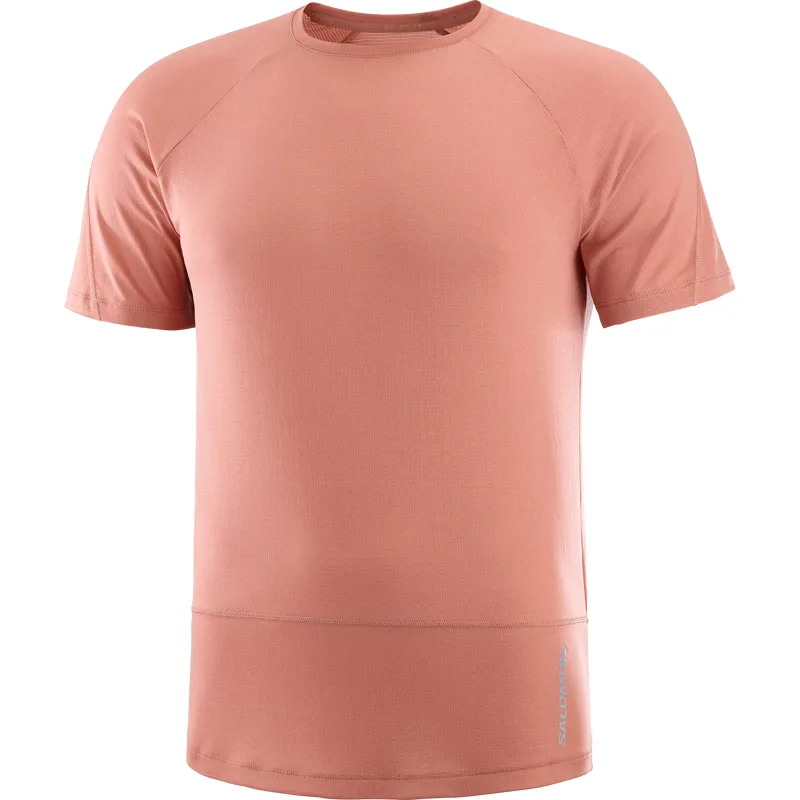 Salomon Cross Run SS Men's Running T-Shirt in Light Mahogany