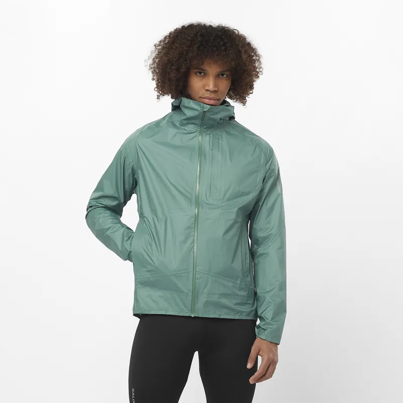 Salomon Bonatti Waterproof Men's Running Jacket in North Atlantic-2