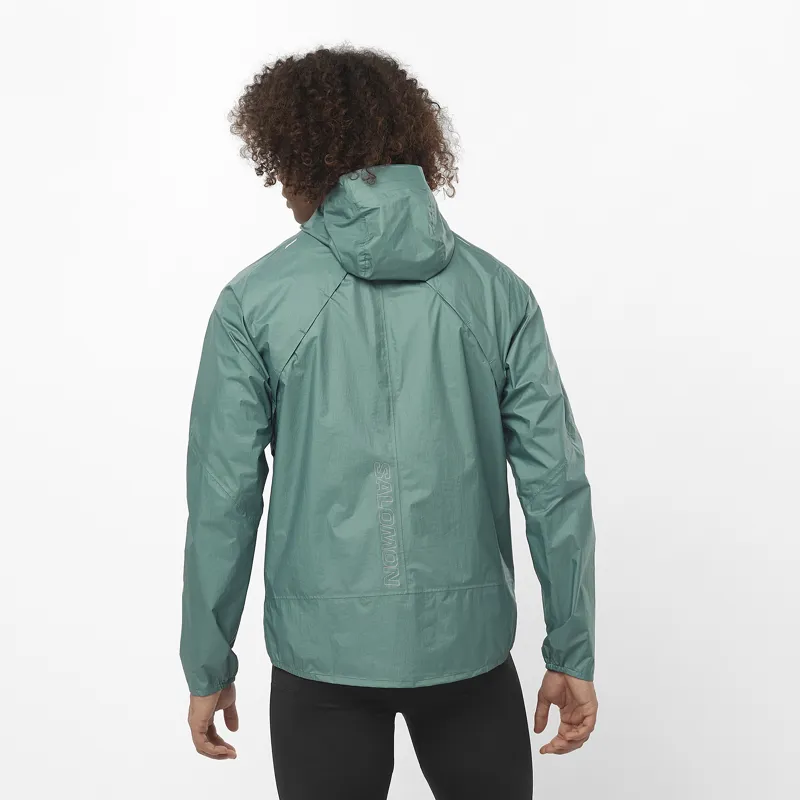 Salomon Bonatti Waterproof Men's Running Jacket in North Atlantic-3