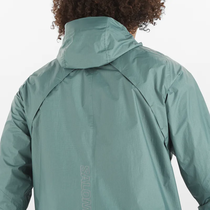 Salomon Bonatti Waterproof Men's Running Jacket in North Atlantic-8