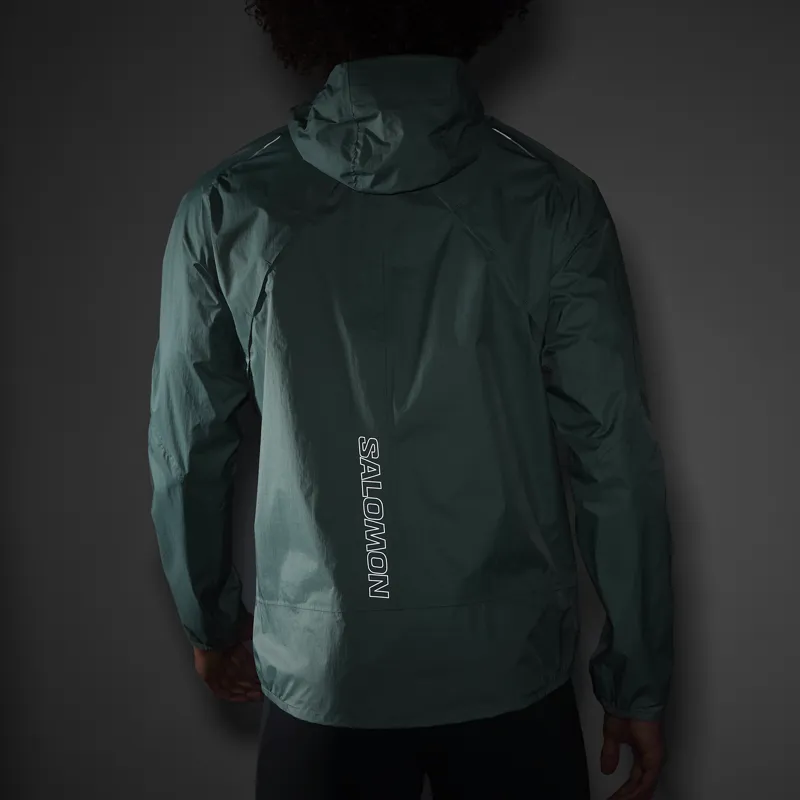 Salomon Bonatti Waterproof Men's Running Jacket in North Atlantic-9