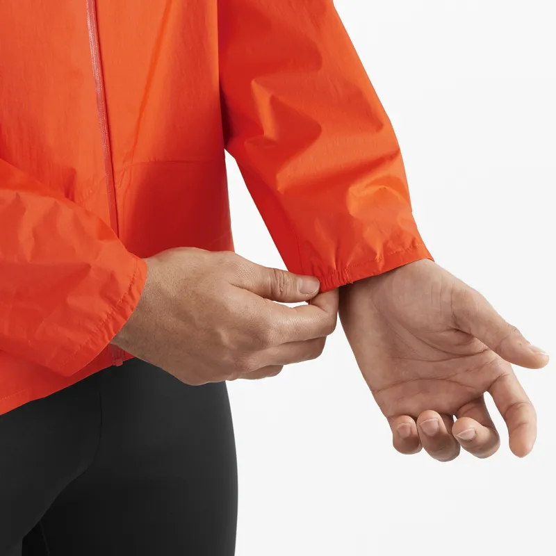 Salomon Bonatti Waterproof Men's Running Jacket in Cherry Tomato-5