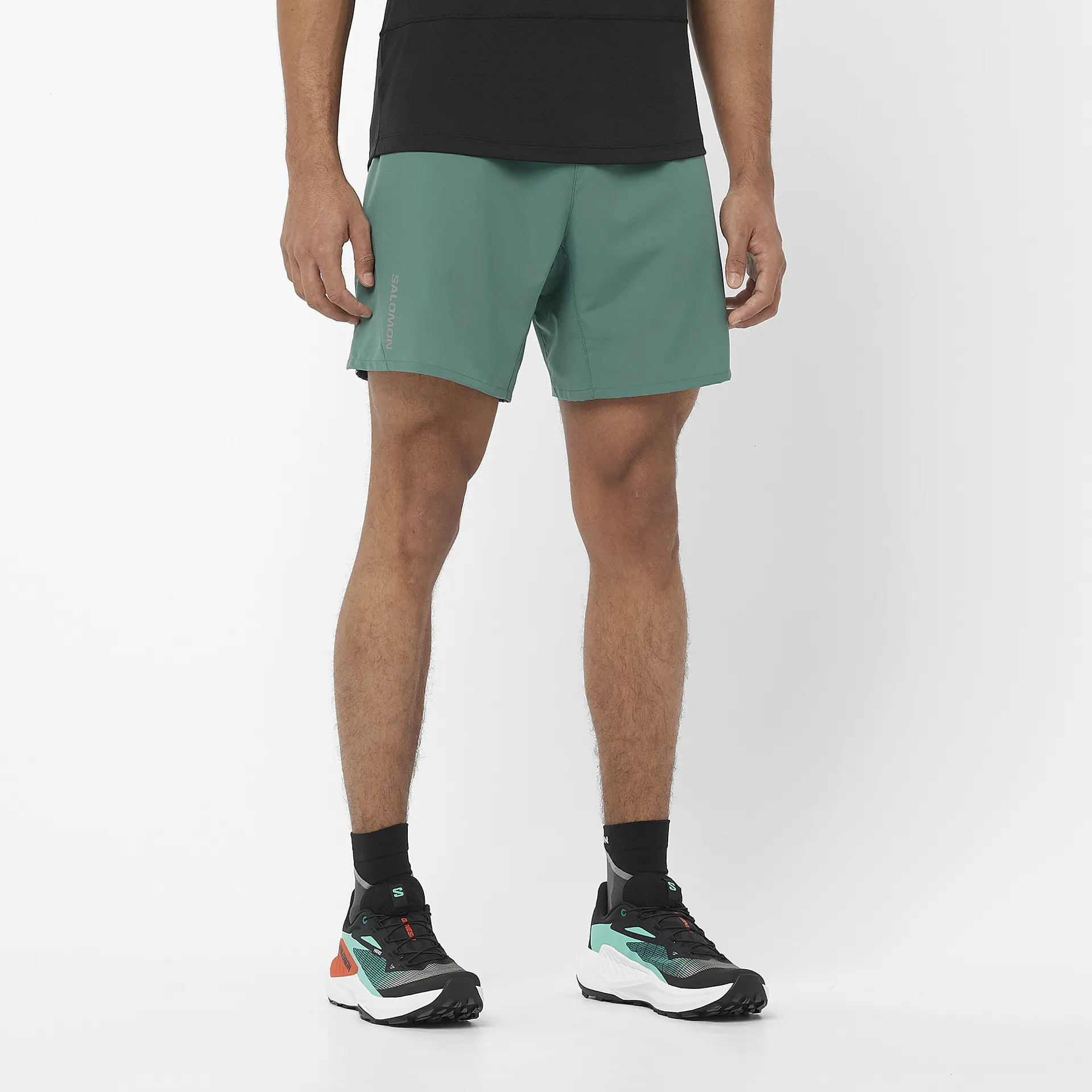 Salomon Cross 5 inch No Liner Men s Running Short North Atlantic