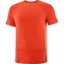 Salomon Cross Run SS Men's Running T-Shirt in Cherry Tomato
