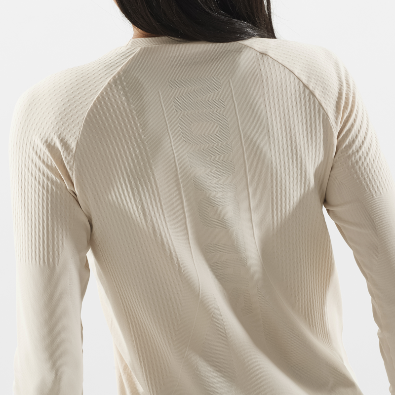 Salomon Sense Aero Seamless Women's Tee in Rainy Day-4