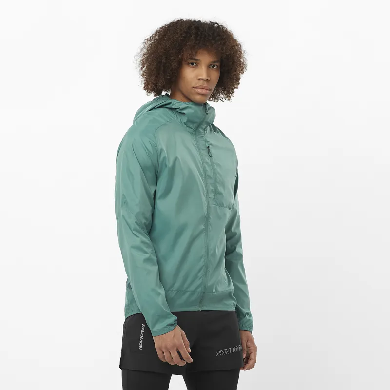 Salomon Bonatti Cross Wind Men's Running Jacket in North Atlantic-2