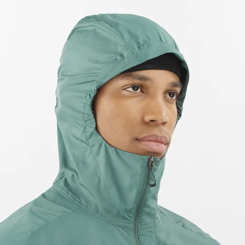 Salomon Bonatti Cross Wind Men's Running Jacket in North Atlantic-4