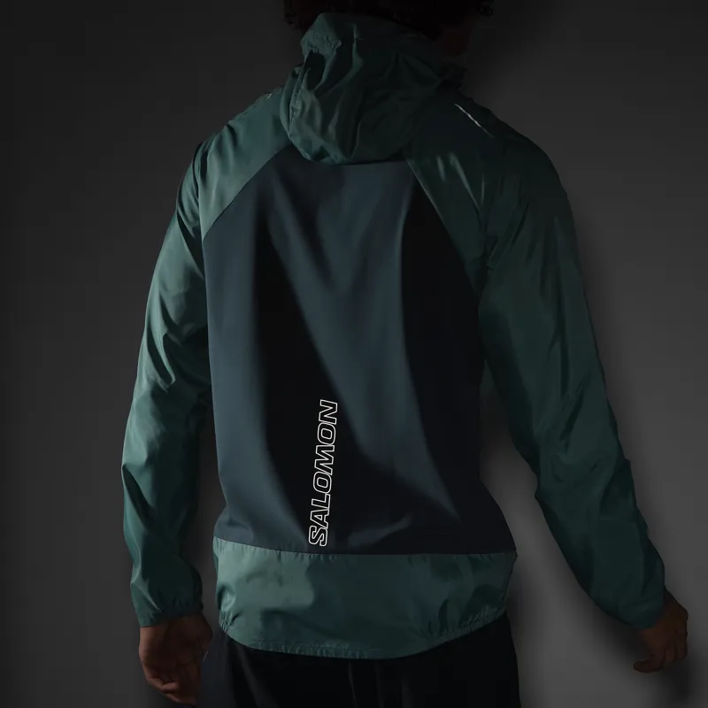 Salomon Bonatti Cross Wind Men's Running Jacket in North Atlantic-7