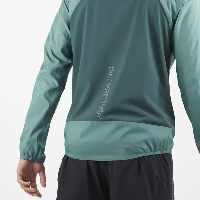 Salomon Bonatti Cross Wind Men's Running Jacket in North Atlantic-6