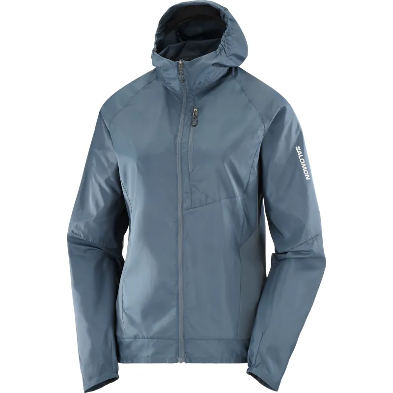 Salomon Bonatti Cross Wind Women's Running Jacket in Midnight Navy