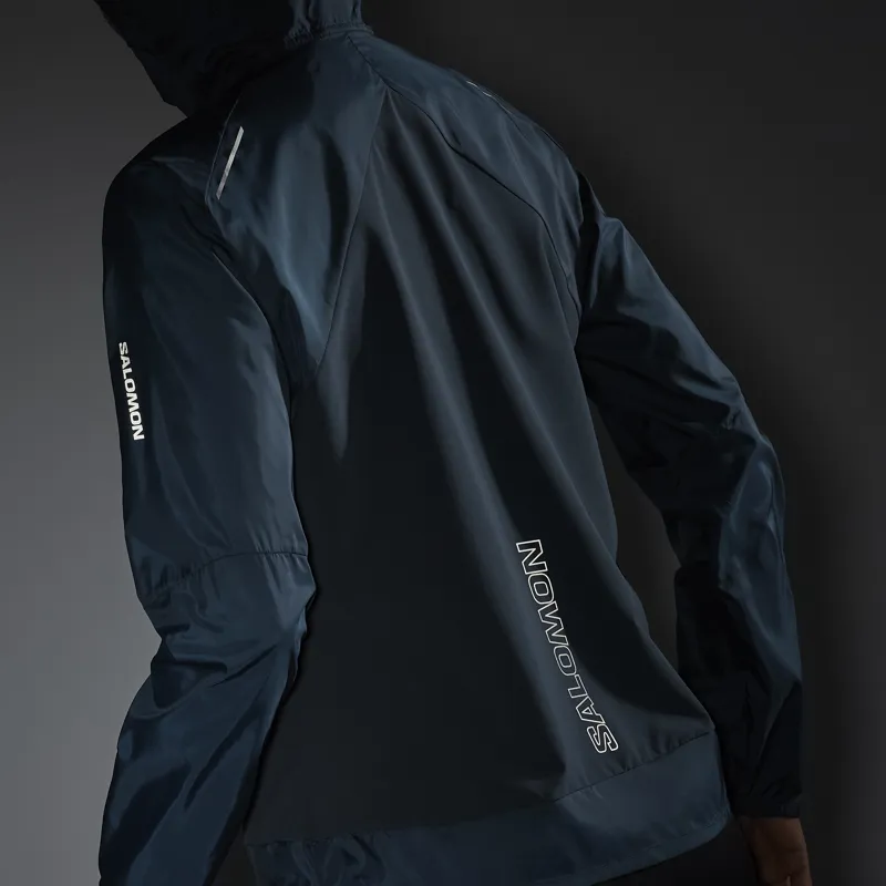 Salomon Bonatti Cross Wind Women's Running Jacket in Midnight Navy-6