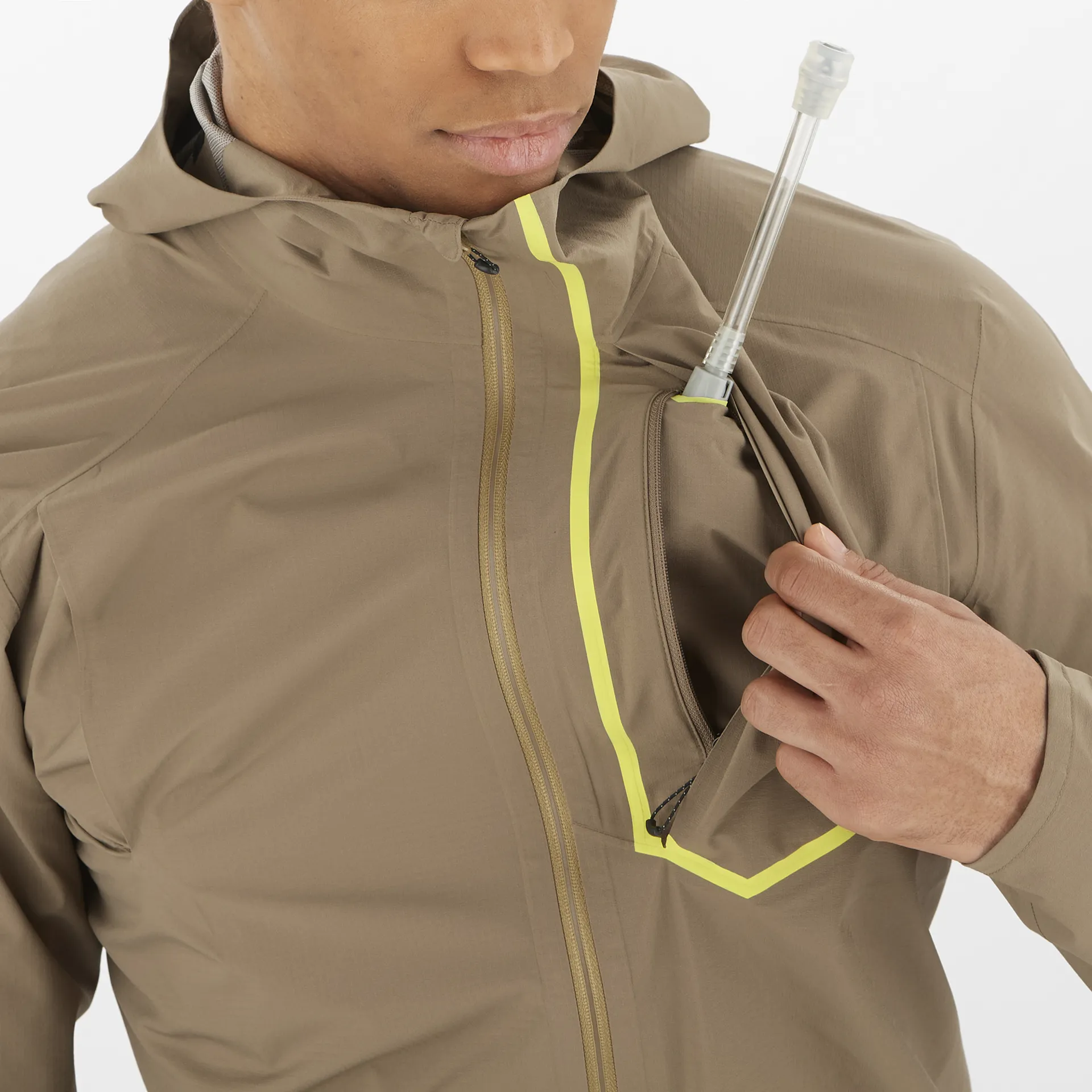 Salomon Bonatti Trail Jacket Men s Waterproof Running Shitake