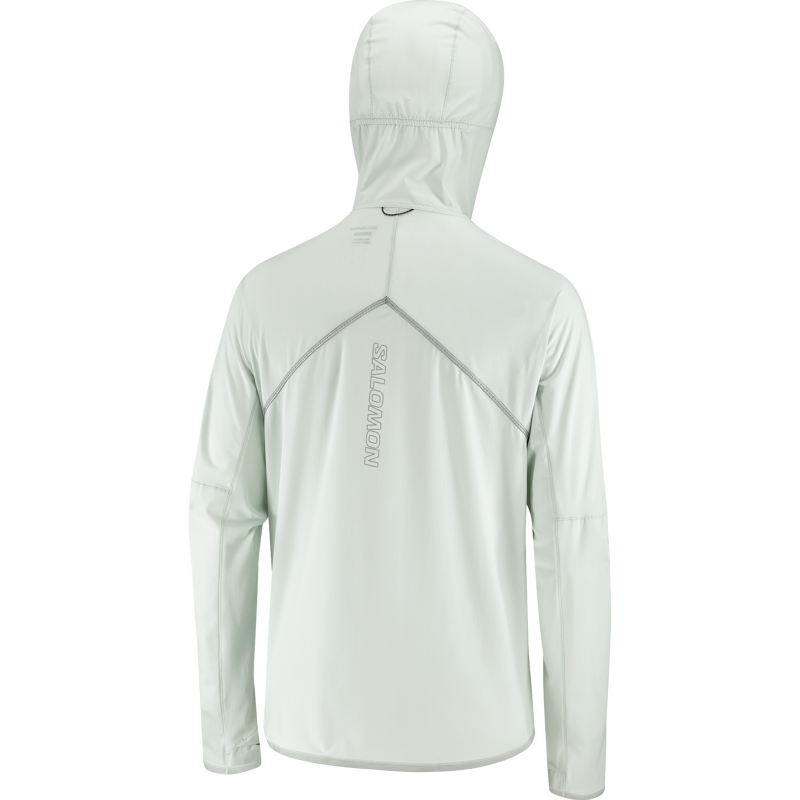 Salomon Sense Aero Hybrid HZ Hood Women's Mid-Layer Jacket in Misty Blue-1