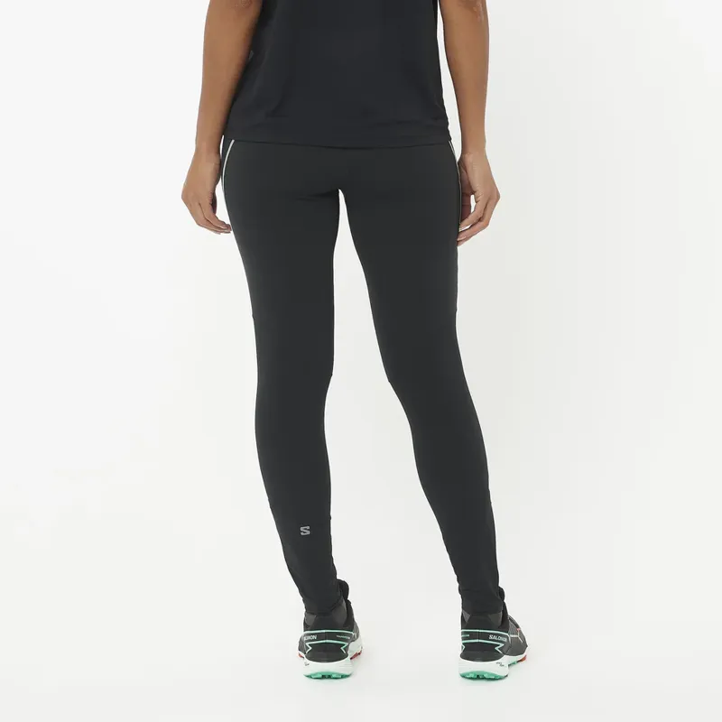 Salomon Sense Stow Women's Running Tight in Deep Black-1