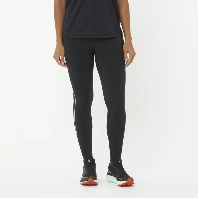 Salomon Sense Stow Women's Running Tight in Deep Black-2