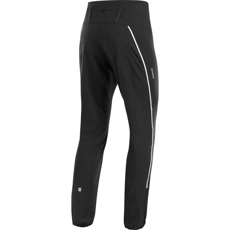 Salomon Sense Aero Stow Pants Men's Running Overtrouser in Deep Black-1