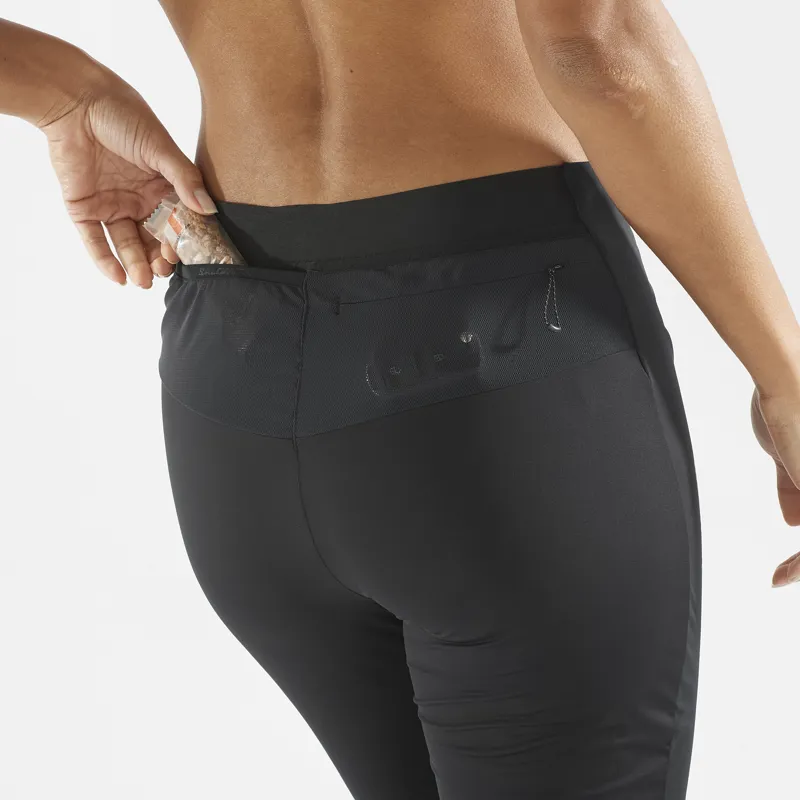 Salomon Light Shell Pant Women's Running Trouser in Deep Black-3