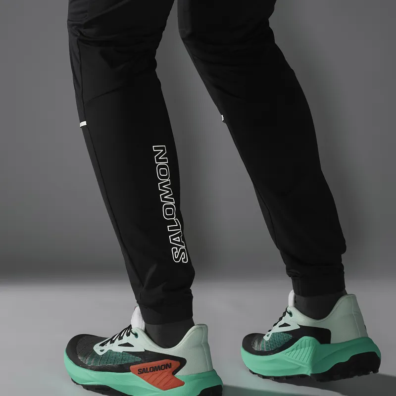 Salomon Light Shell Pant Women's Running Trouser in Deep Black-5