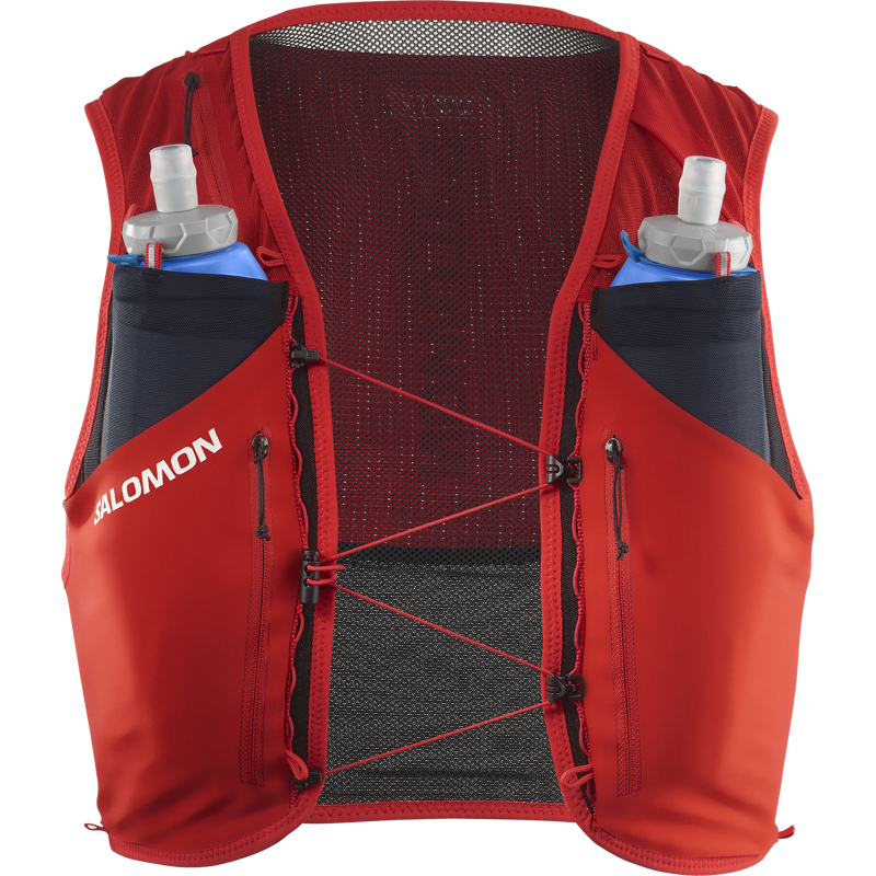 Salomon Sense Pro 6 Unisex Running Vest in Fiery Red/Black-1