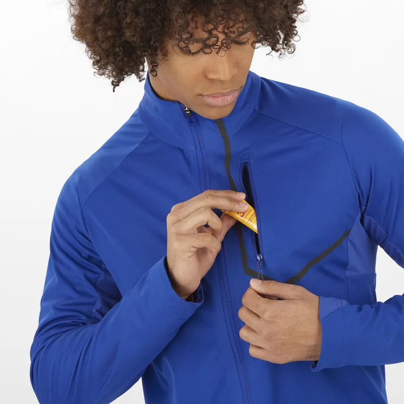 Salomon GORE-TEX Infinium Windstopper Pro Men's Jacket in Surf the Web-5