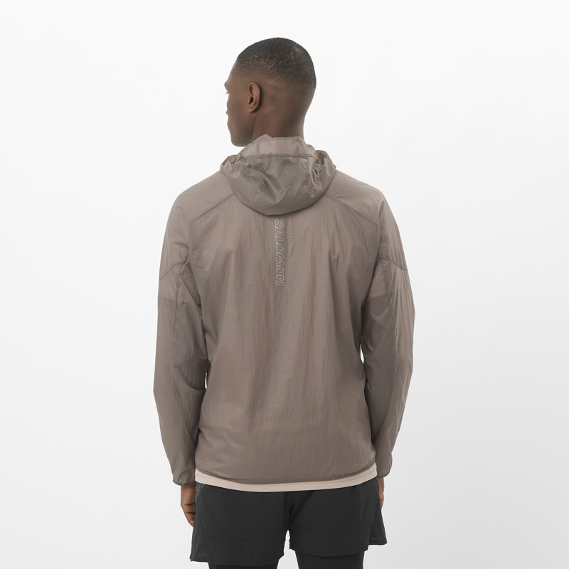 Salomon Sense Aero Wind Men's Jacket in Iron-2