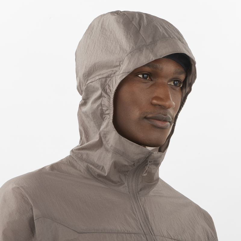 Salomon Sense Aero Wind Men's Jacket in Iron-7