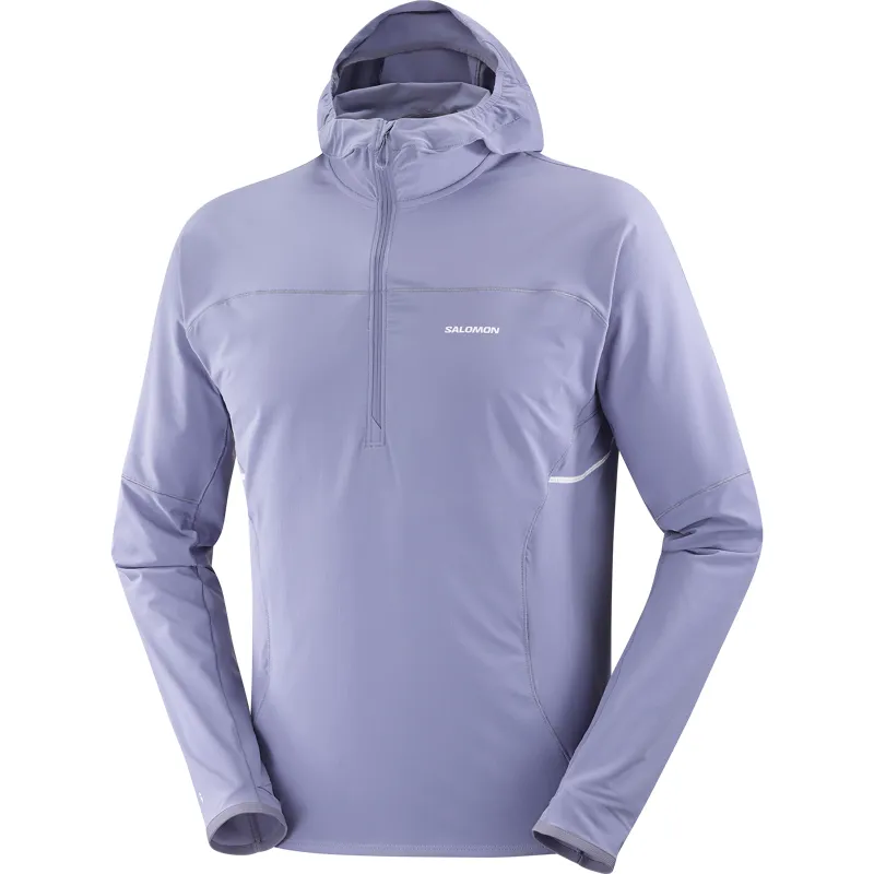 Salomon Sense Aero Hybrid HZ Hood Men's Mid-Layer Jacket in Blue Granite