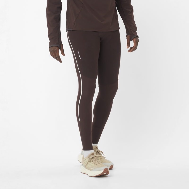 Salomon Sense Sow Men's Running Tight in Coffee Bean -1