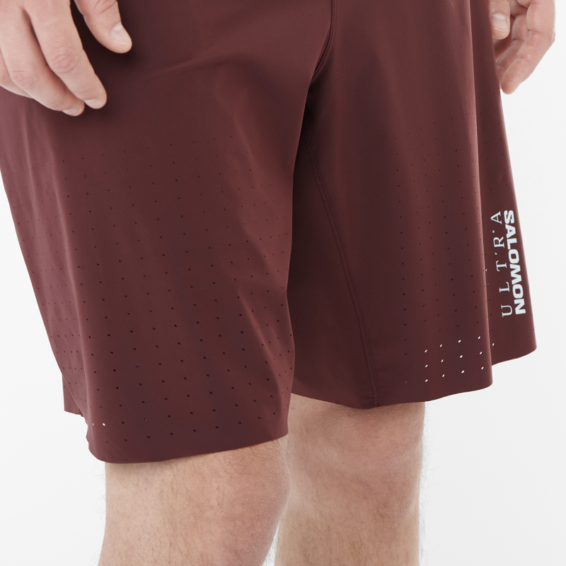 Salomon S/Lab Ultra 2in1 Men's Shorts in Decadent Chocolate / Vanilla Ice-3