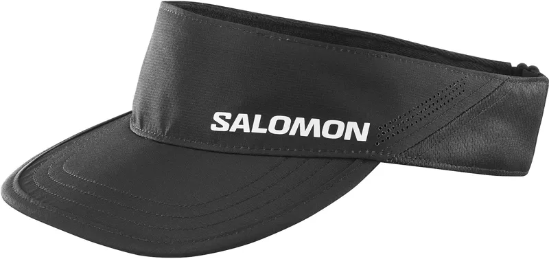 Salomon SHAKEout Unisex Running Visor in Deep Black