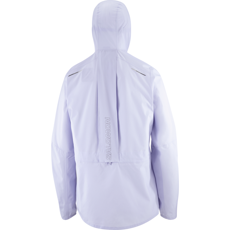 Salomon Bonatti Trail Women's Waterproof Running Jacket in Cosmic Sky-2