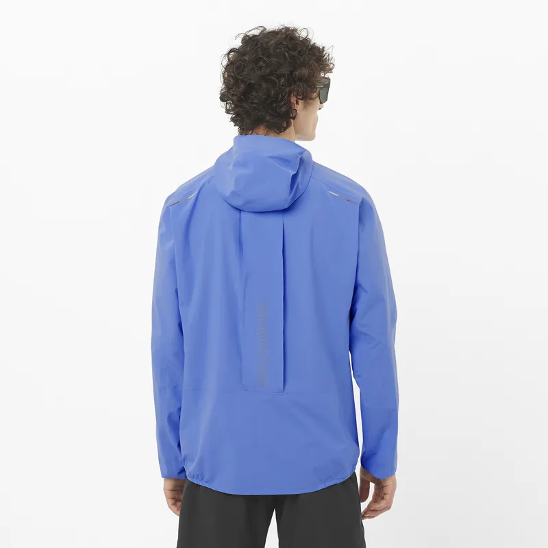 Salomon Bonatti Trail Men's Waterproof Running Jacket in Ultramarine Blue-2