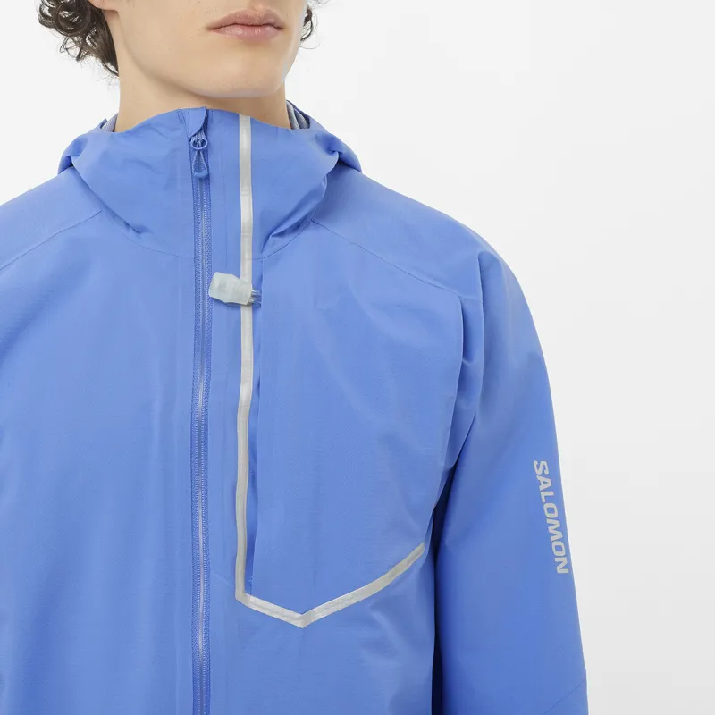 Salomon Bonatti Trail Men's Waterproof Running Jacket in Ultramarine Blue-5