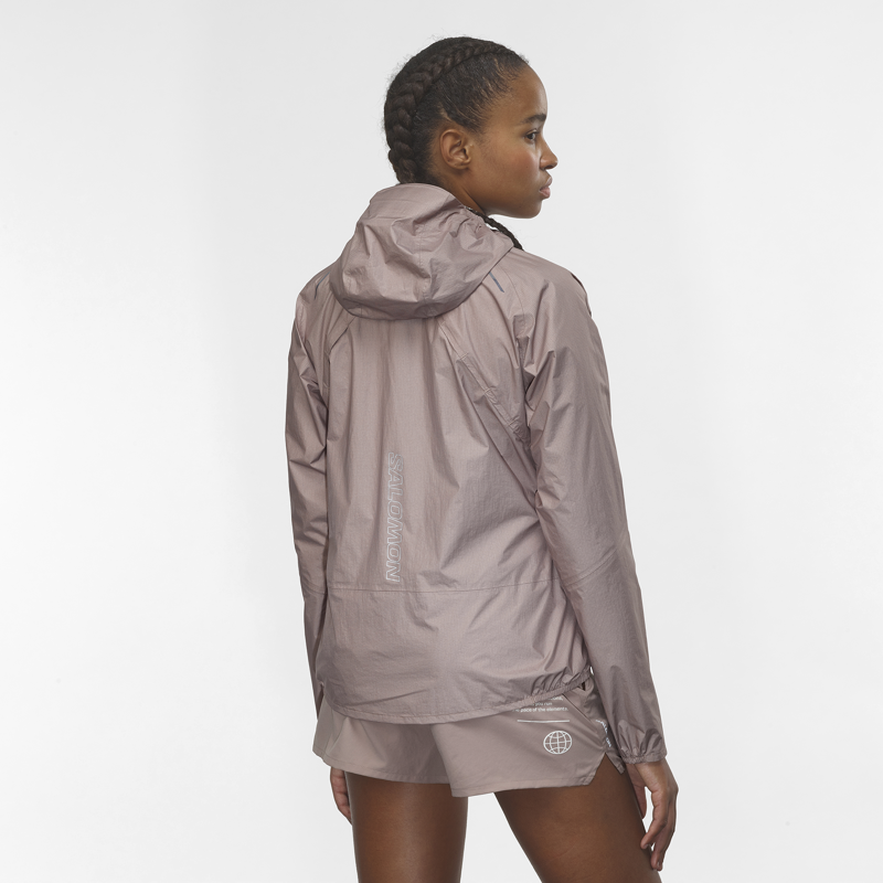 Salomon Bonatti Women's Waterproof Running Jacket in Etherea -2