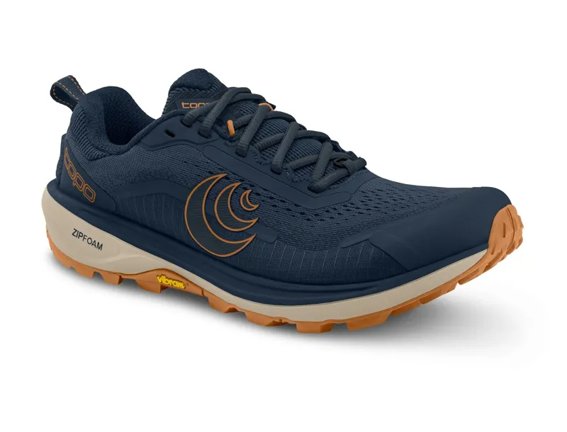 Topo Athletic Terraventure 5 Men's Trail Running Shoe in Navy/Orange-4